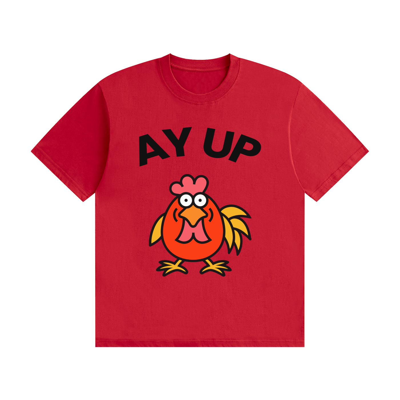 Ay Up Cock T-Shirt | East Midlands Slogan Tee
