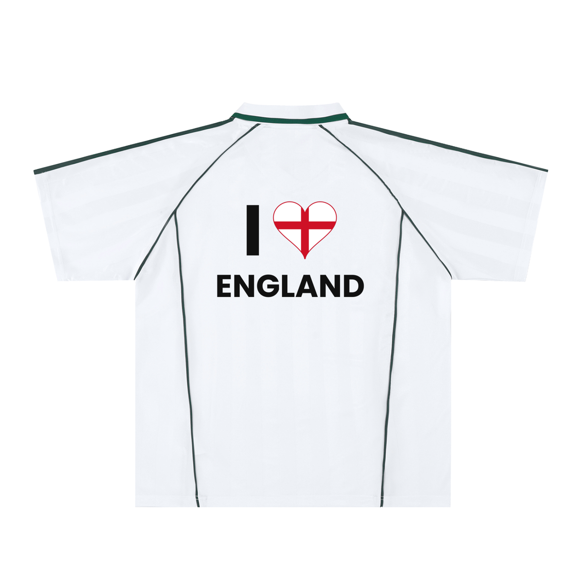 Plain white t-shirt, back view, no print visible
