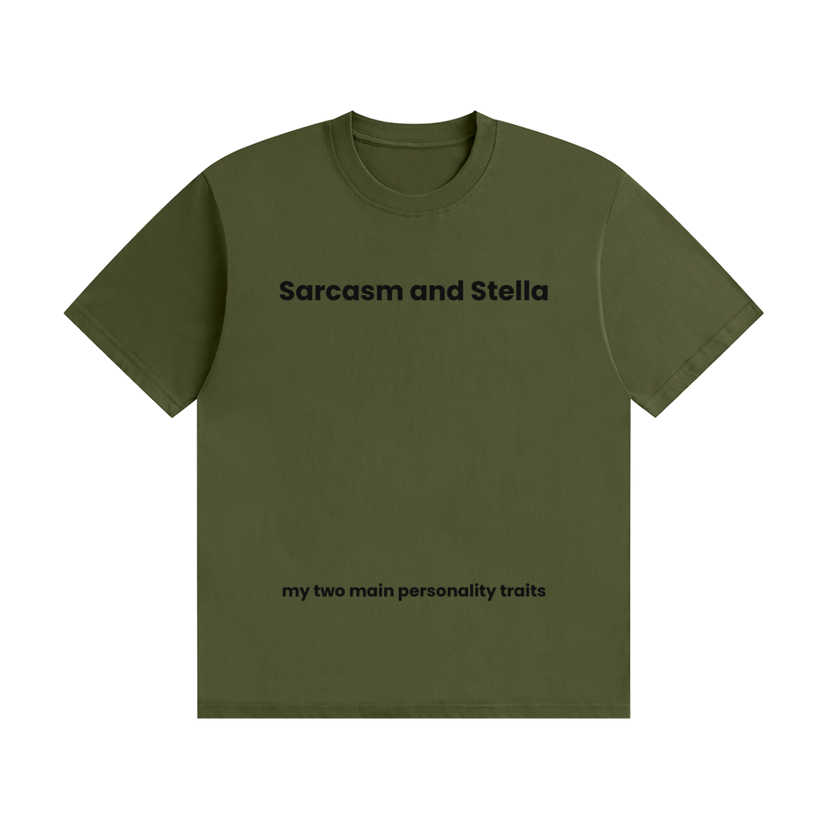 Sarcasm and Stella T-Shirt | Funny Drinking Tee