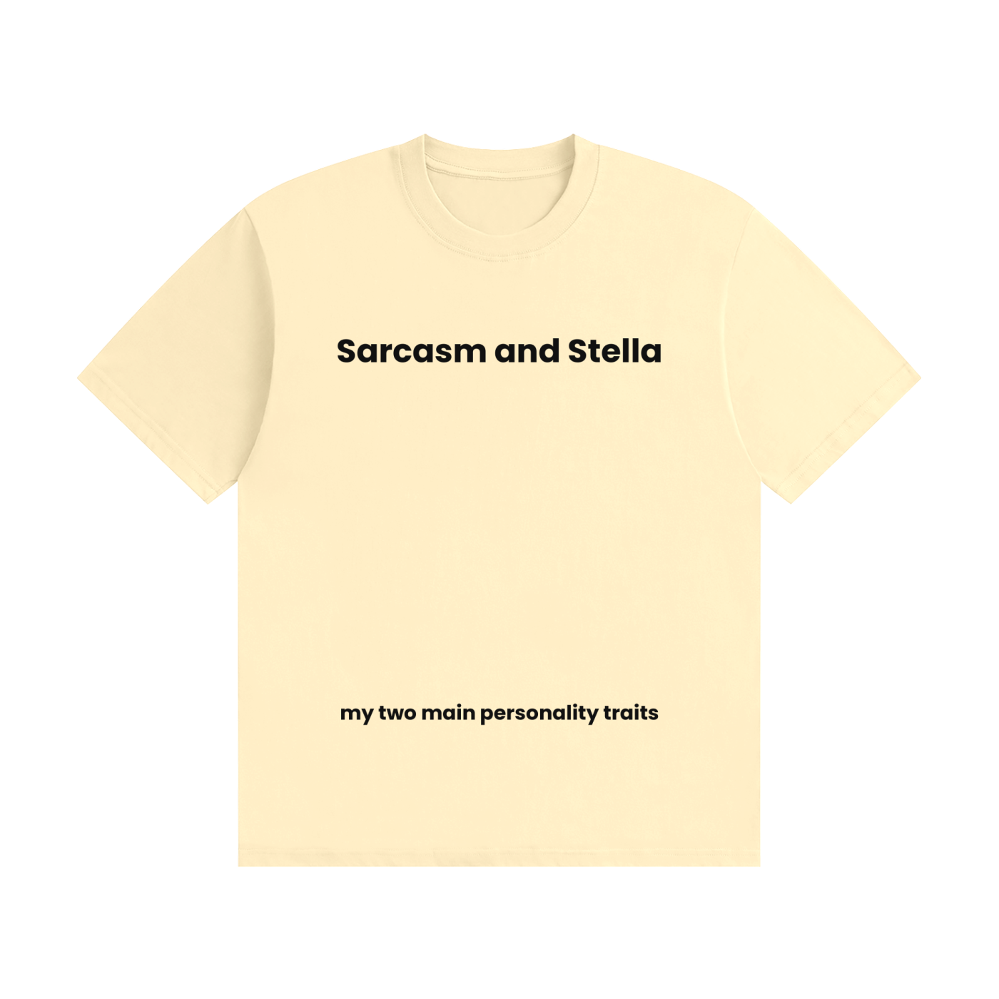 Sarcasm and Stella T-Shirt | Funny Drinking Tee