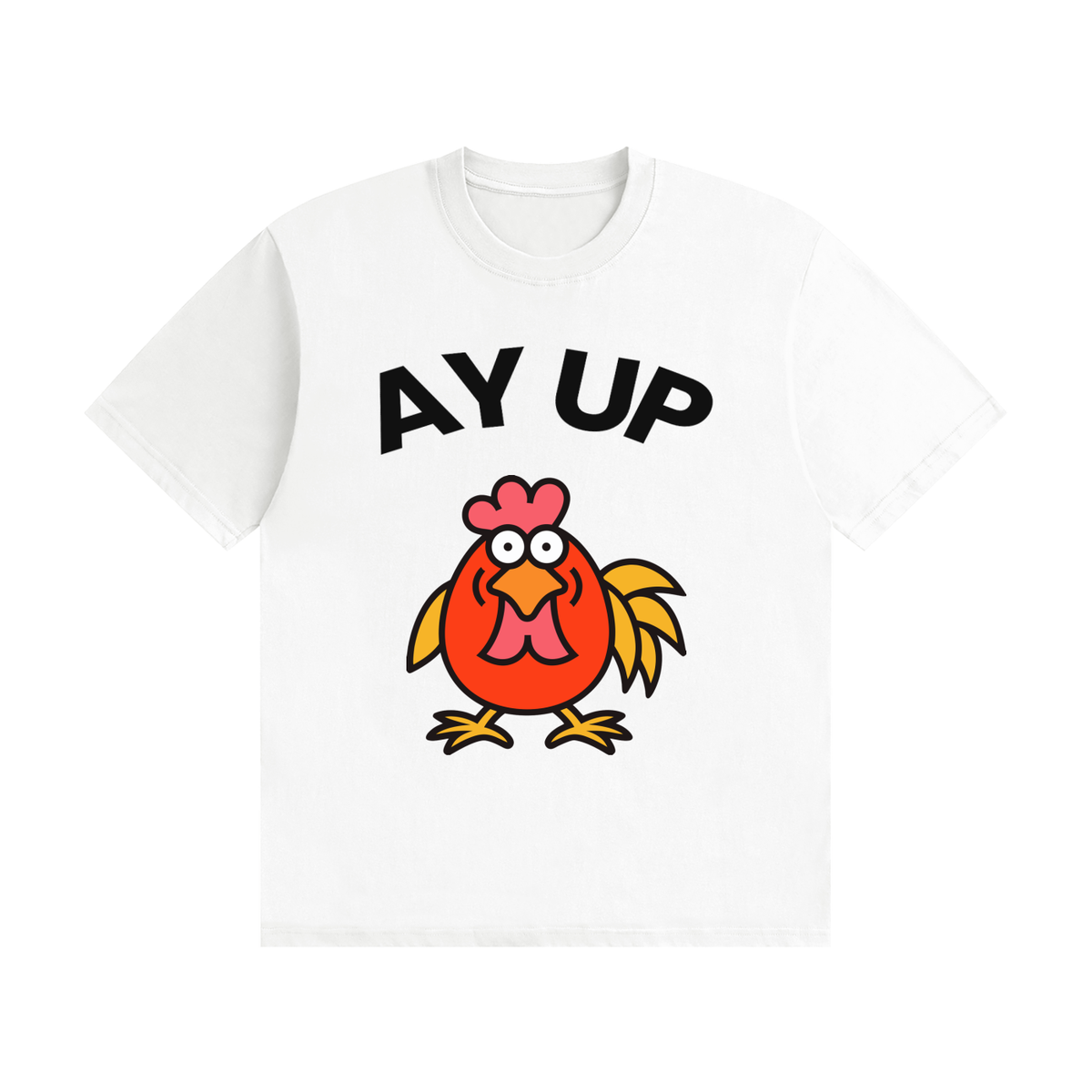 Ay Up Cock T-Shirt | East Midlands Slogan Tee