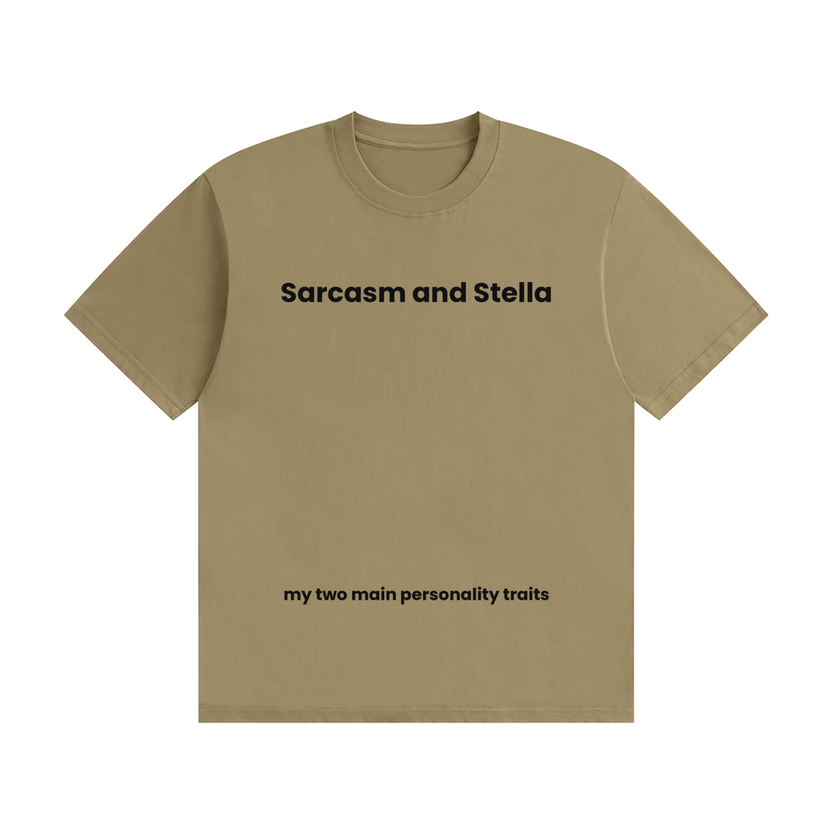 Sarcasm and Stella T-Shirt | Funny Drinking Tee