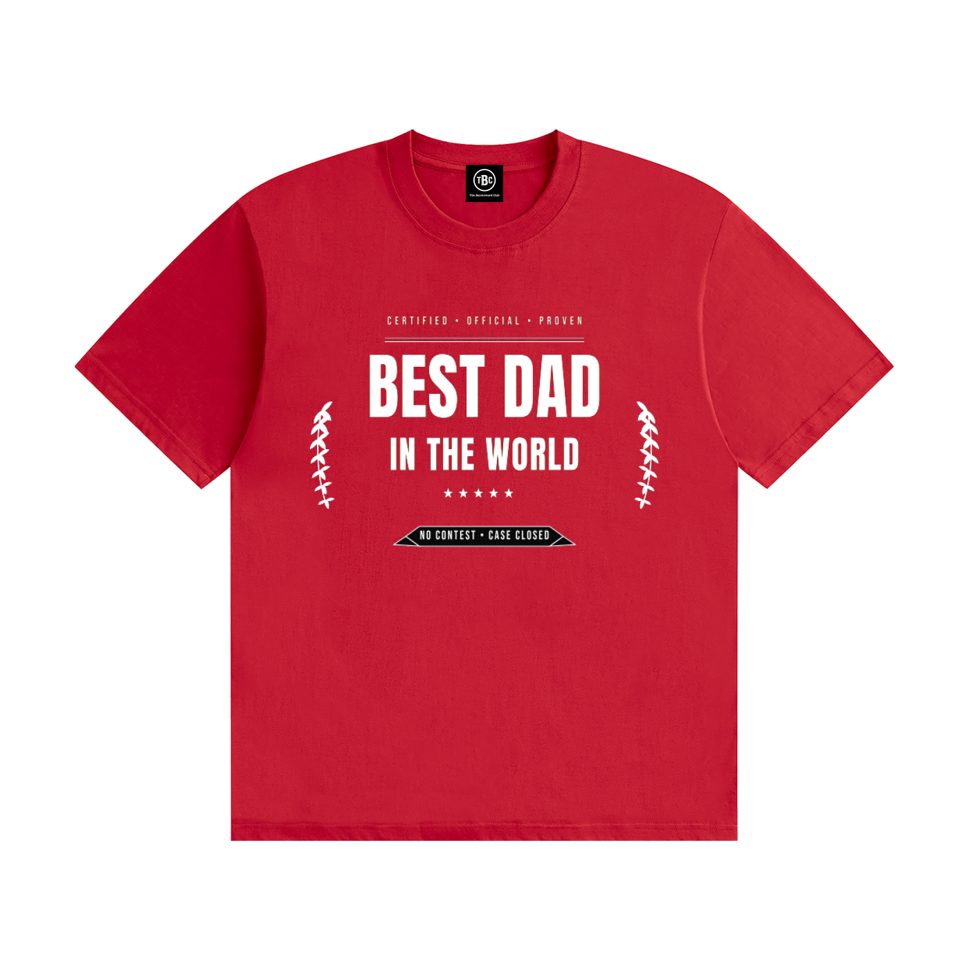 Best Dad In The World T-Shirt Black | Funny Father's Day Tee