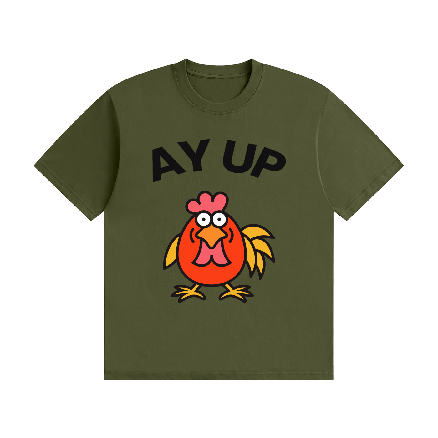Ay Up Cock T-Shirt | East Midlands Slogan Tee