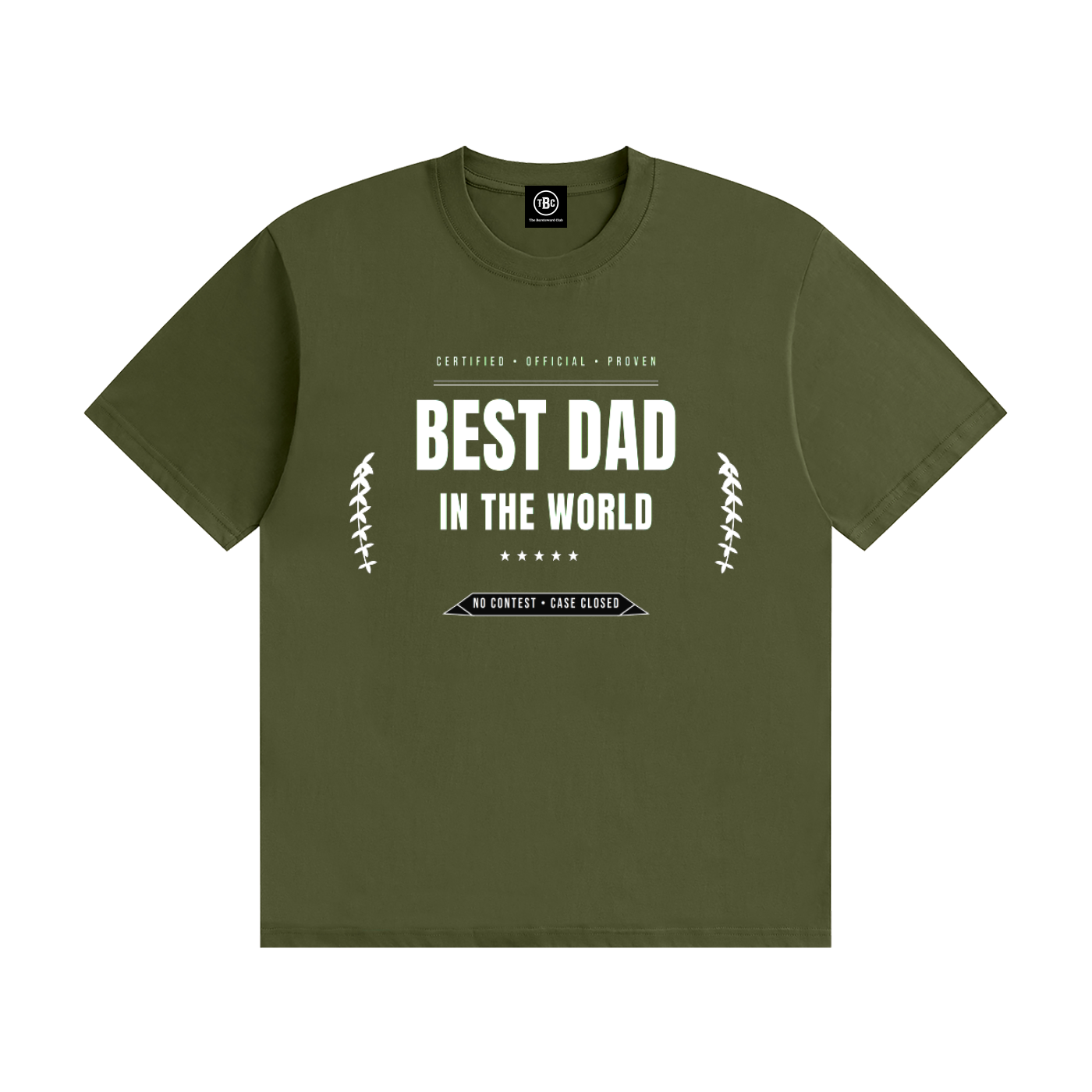 Best Dad In The World T-Shirt Black | Funny Father's Day Tee