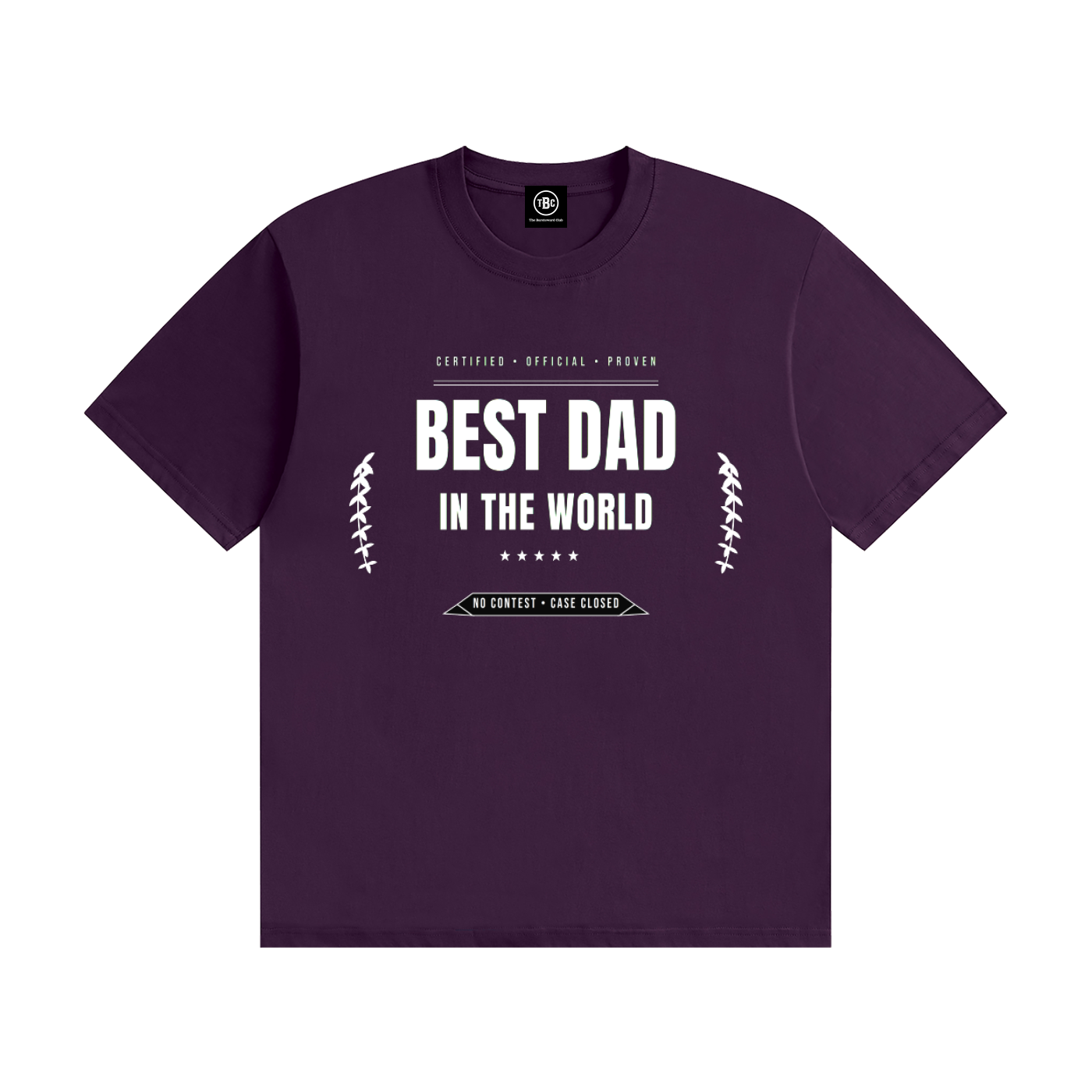 Best Dad In The World T-Shirt Black | Funny Father's Day Tee